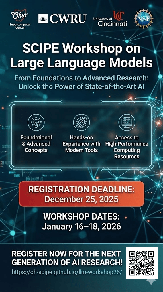 SCIPE Workshop on Large Language Models Poster